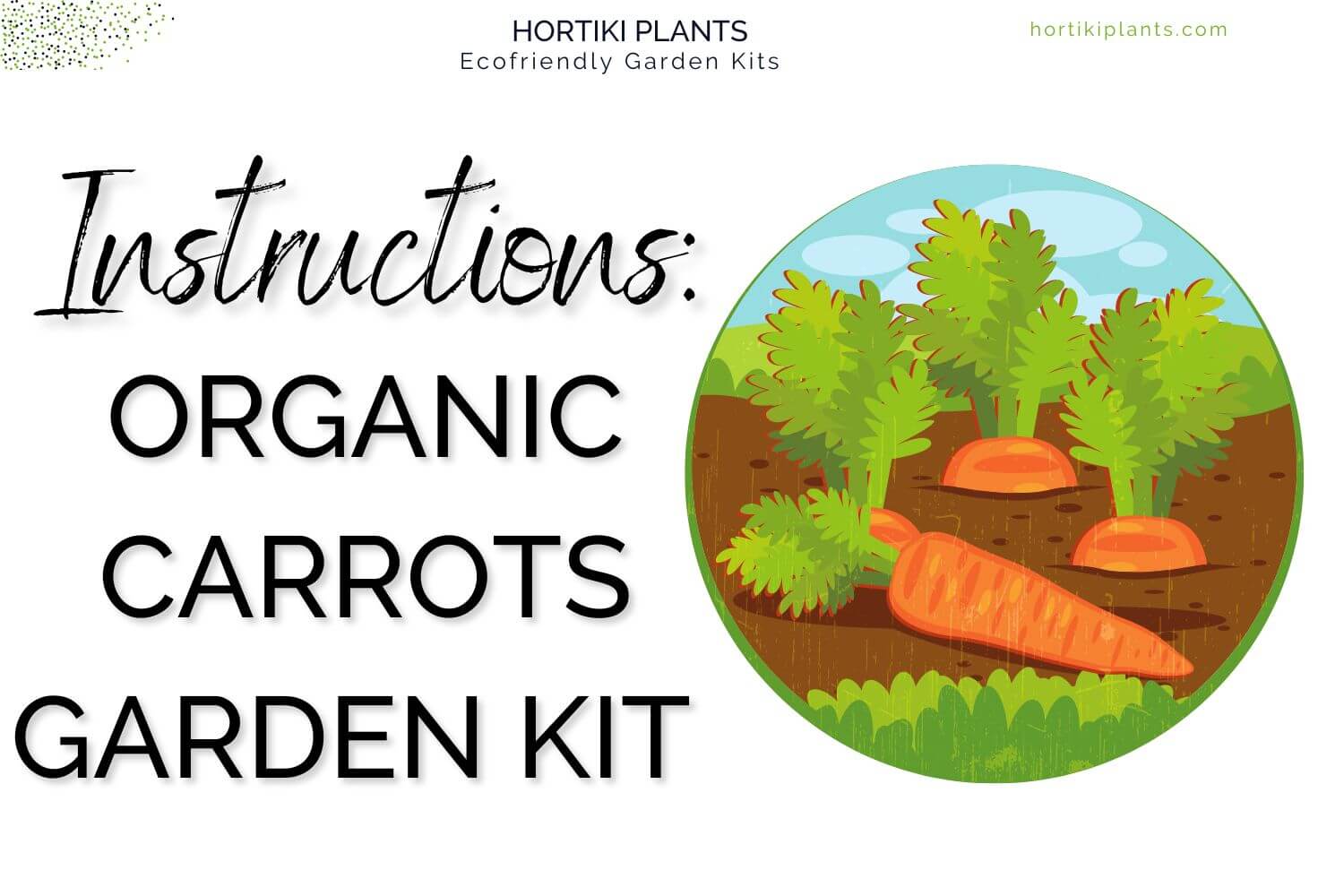 Organic Carrots Kit Growing Instructions Hortiki Plants
