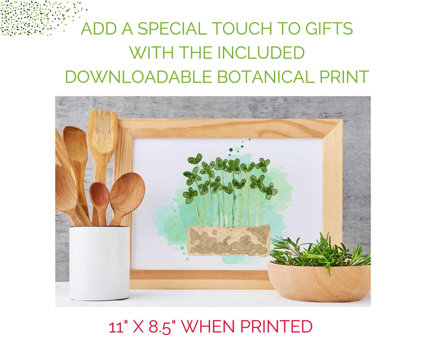 Organic Microgreens Container Garden Kit - Corporate Gift