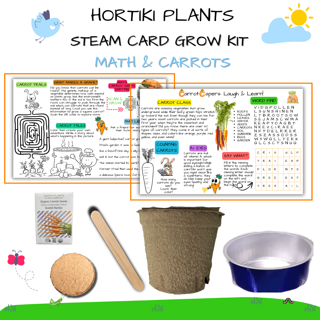 Carrots Card + Grow Kit (Math -STEAM Series)