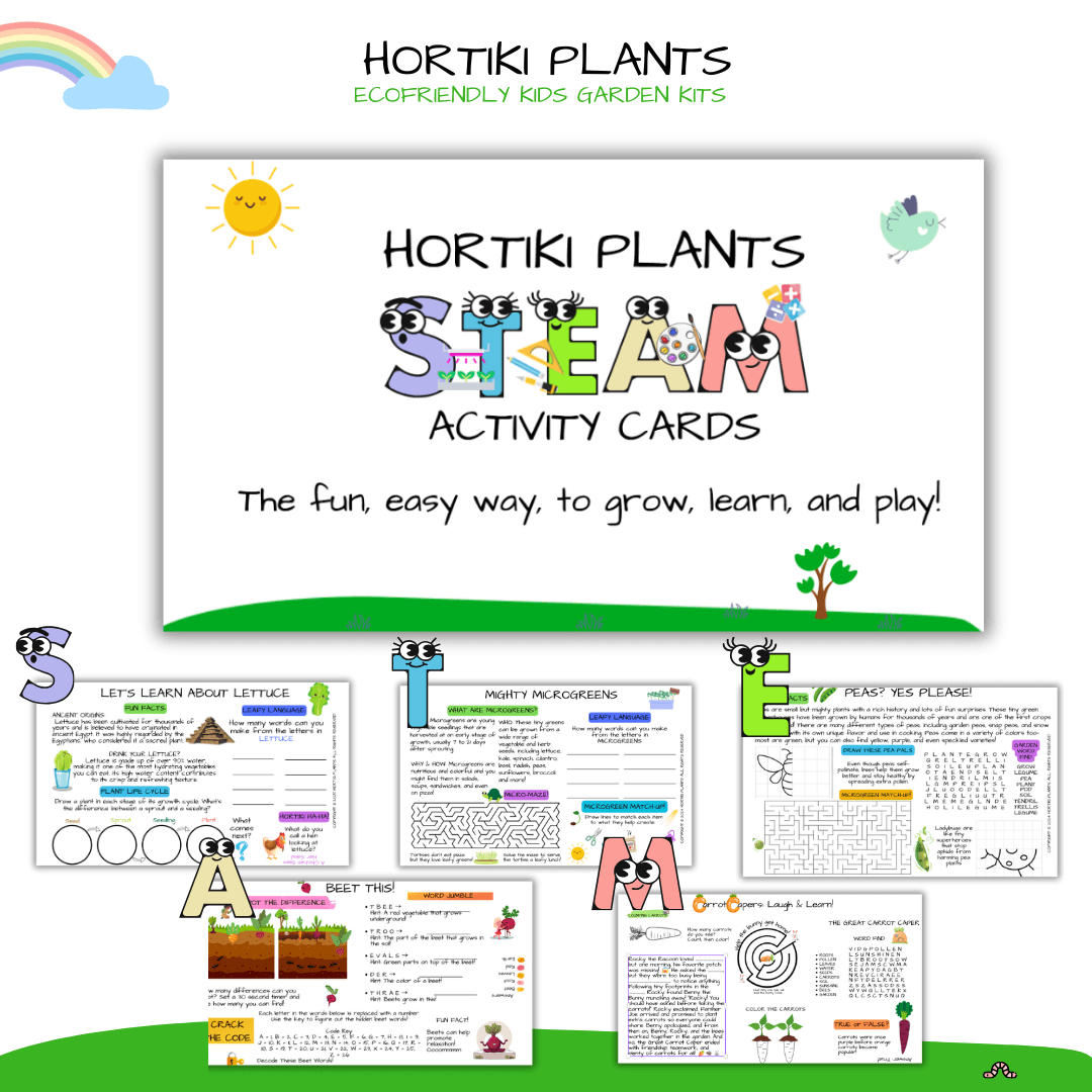 🔦Microgreens STEAM Activity Seed Card