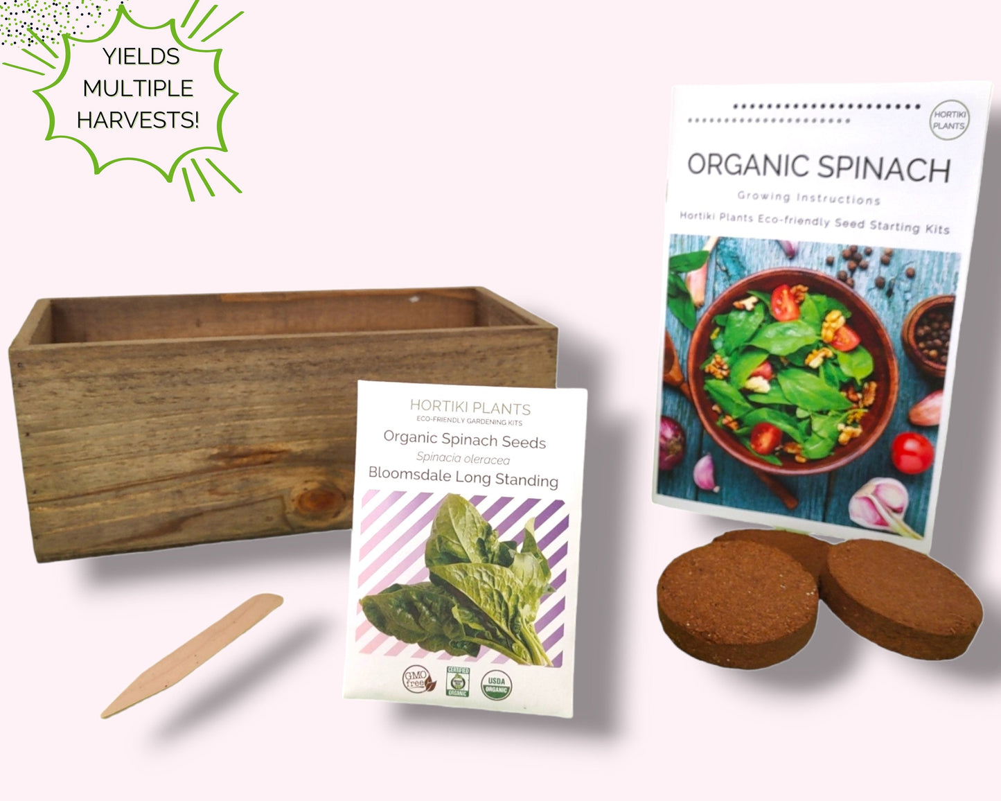 Organic Spinach Garden Kit - Corporate Gift