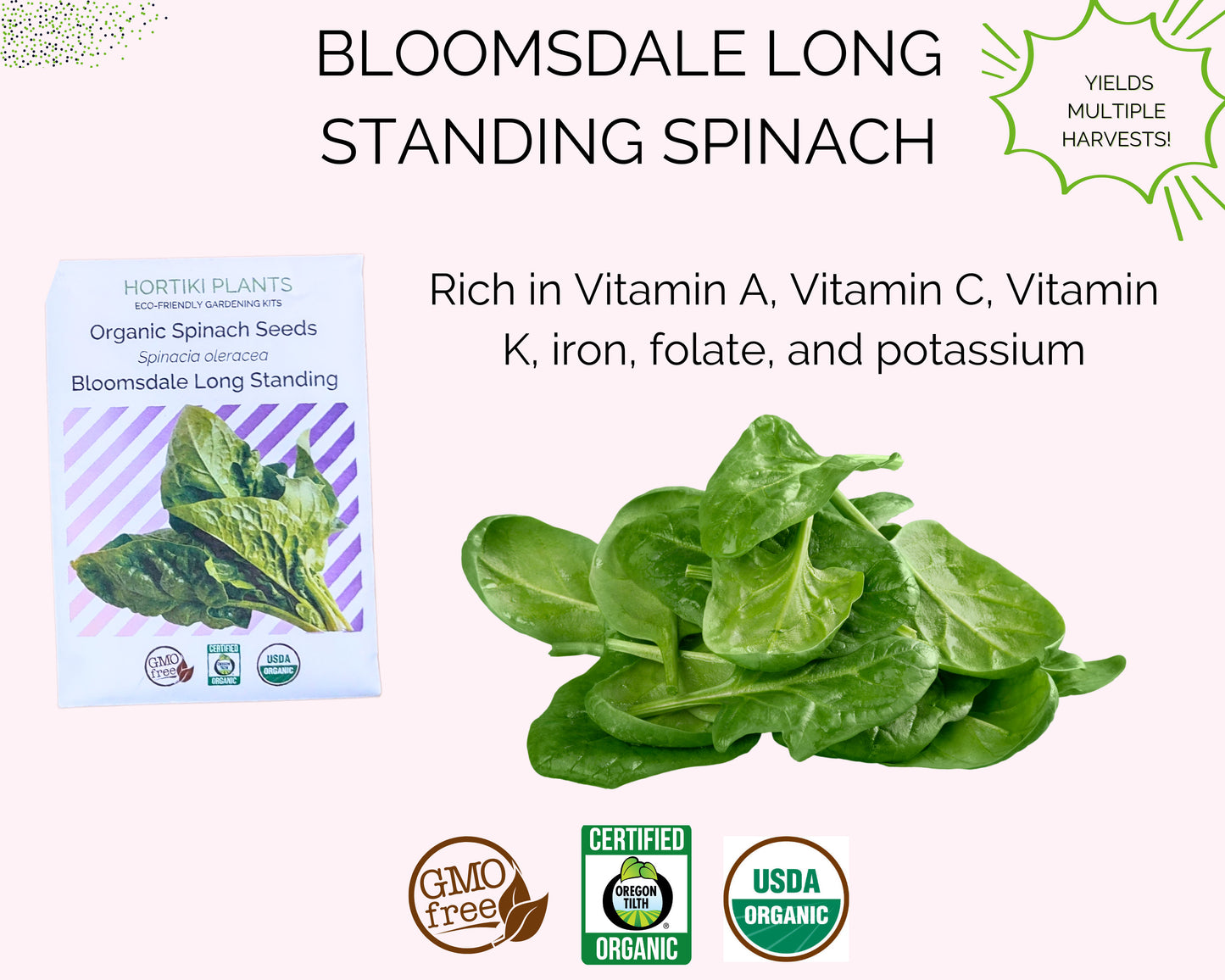 Organic Spinach Garden Kit