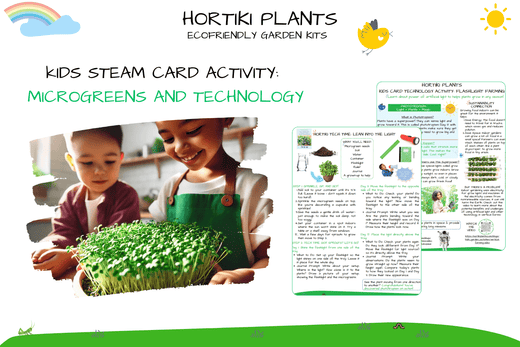 Kids STEAM Card: Microgreens Technology Activity