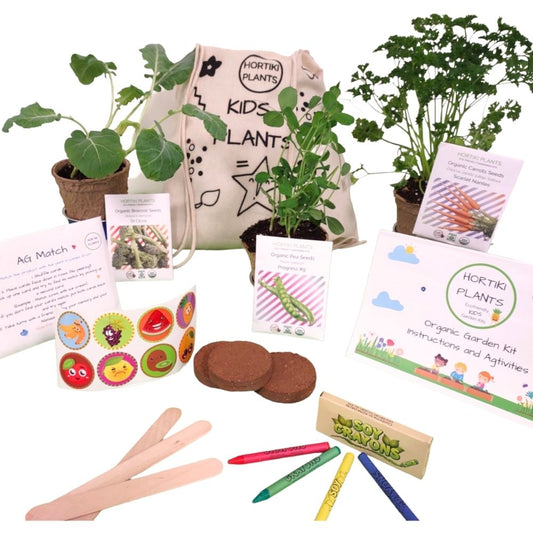 Kids Organic Garden Kit (MultiOrder Discount) - Broccoli Carrot Pea