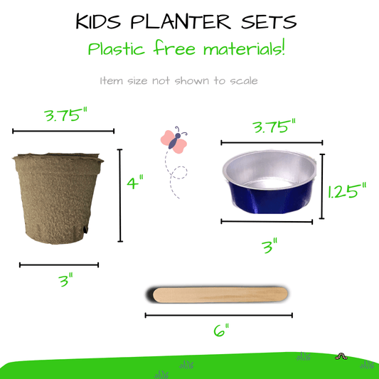 10 Kids Planter Sets