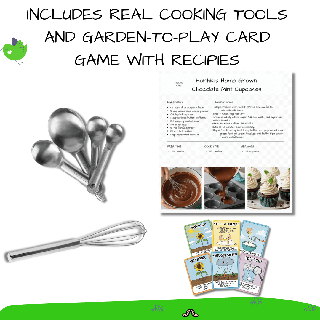 Grow and Bake: Kids Organic Mint Garden Kit (Winter Holiday Edition)