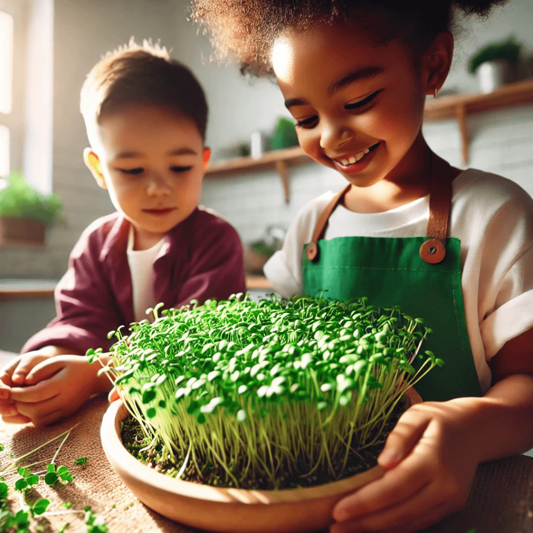 🔦NEW! Hortiki Plants Kids Garden Activity Card: Microgreens (Pack of 5)