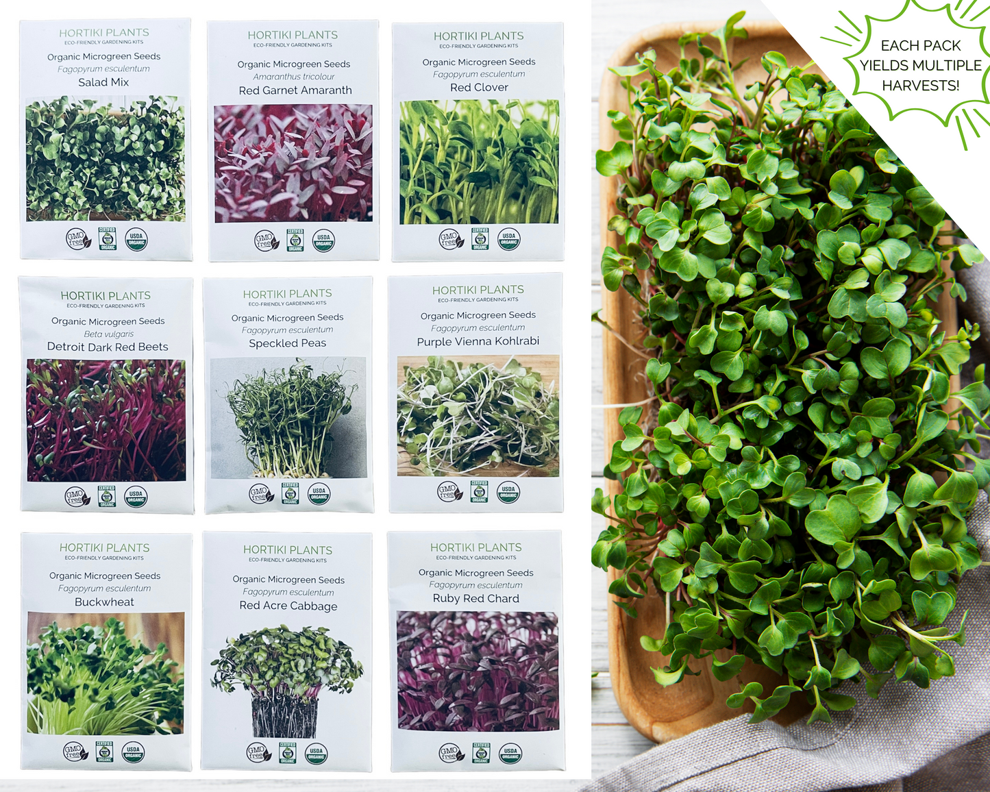 Mega Microgreens! Organic Seed Collection