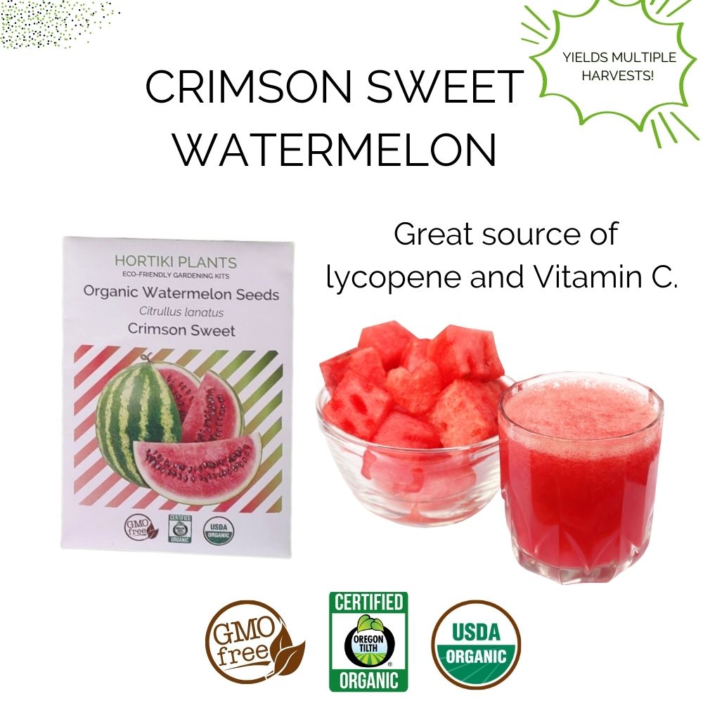 Organic Watermelon Container Garden Kit.