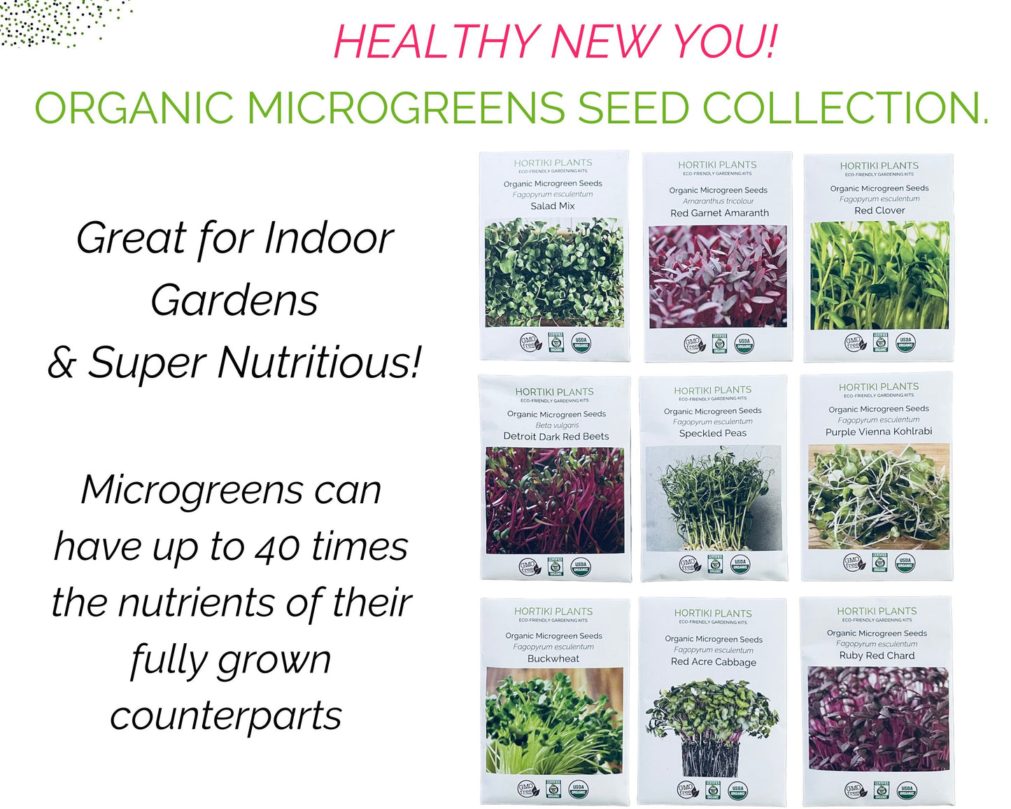 Mega Microgreens! Organic Seed Collection