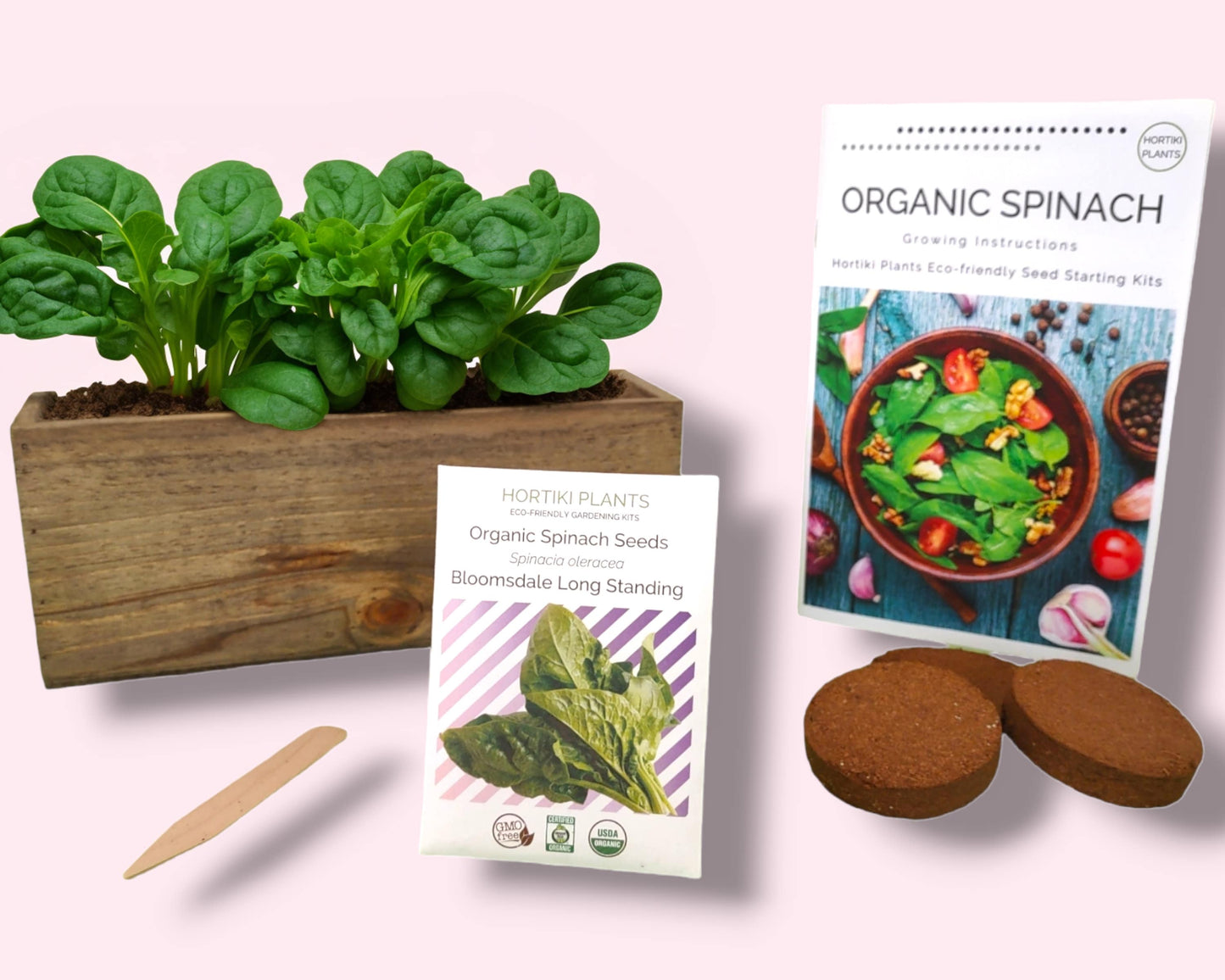 Organic Spinach Garden Kit